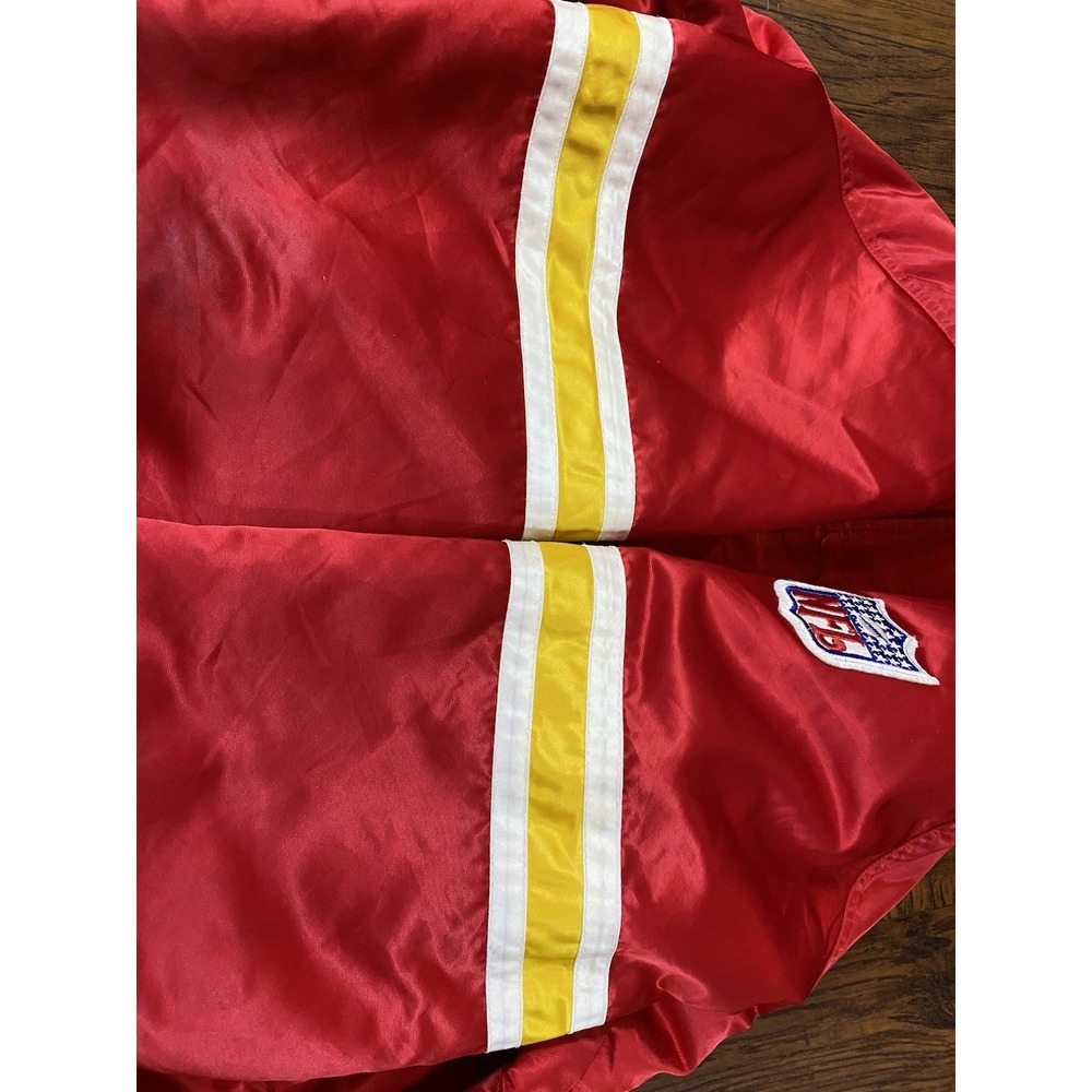 Vintage Kansas City Chiefs Mens XL NFL Red Satin Pro Line Starter Jacket - Picture 12 of 15